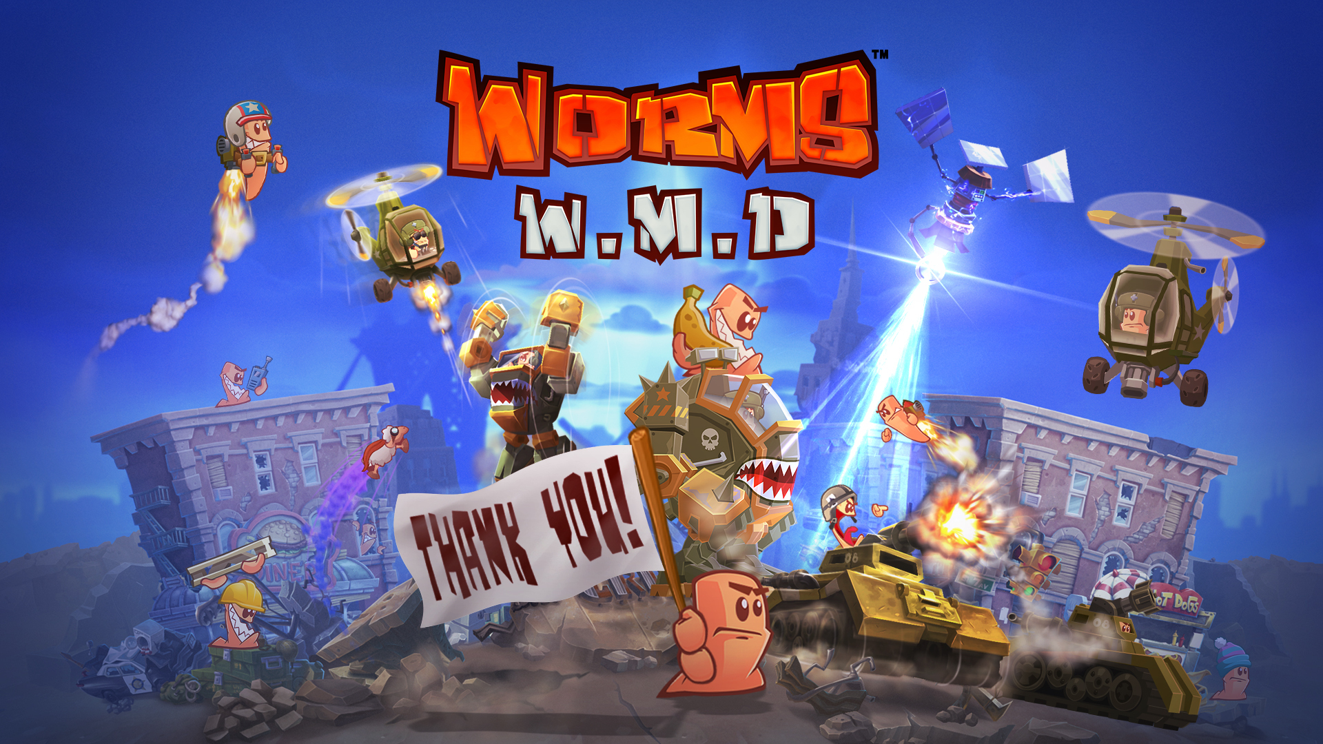 Worms W.M.D: Tactical Warfare with Cartoonish Worms