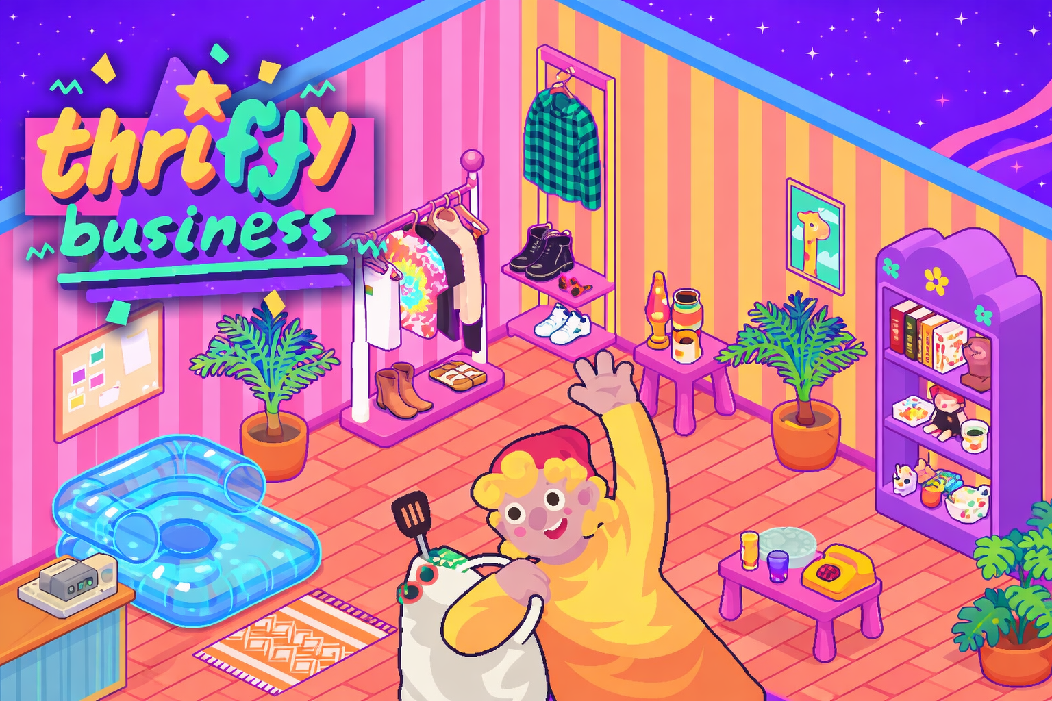 Thrifty Business: Game Simulasi Toko Thrift Cozy dari Spellgarden